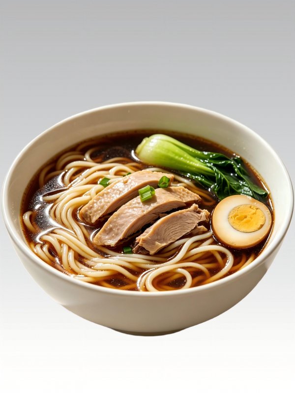 Braised Chicken Dark Soy Noodle Soup