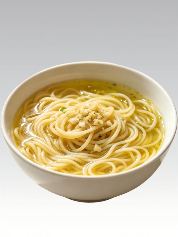 Garlic Broth Spaghetti