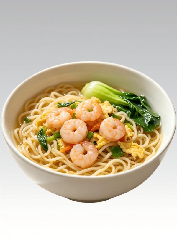 Shrimp & Egg Noodle Soup