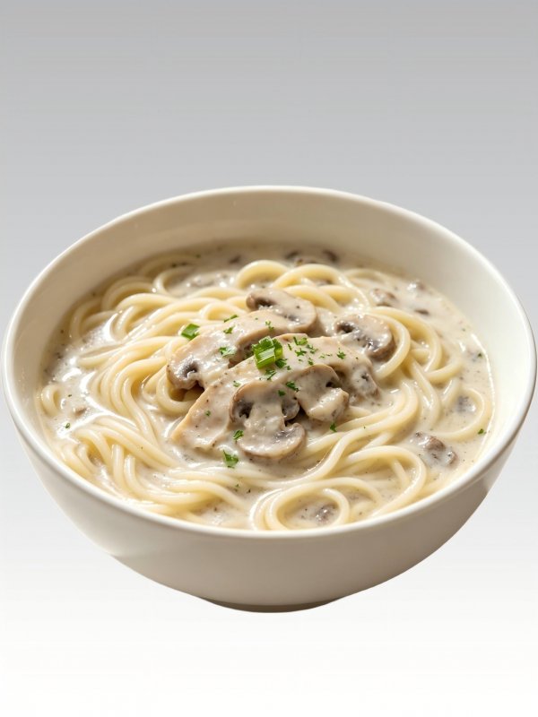Creamy Mushroom Spaghetti